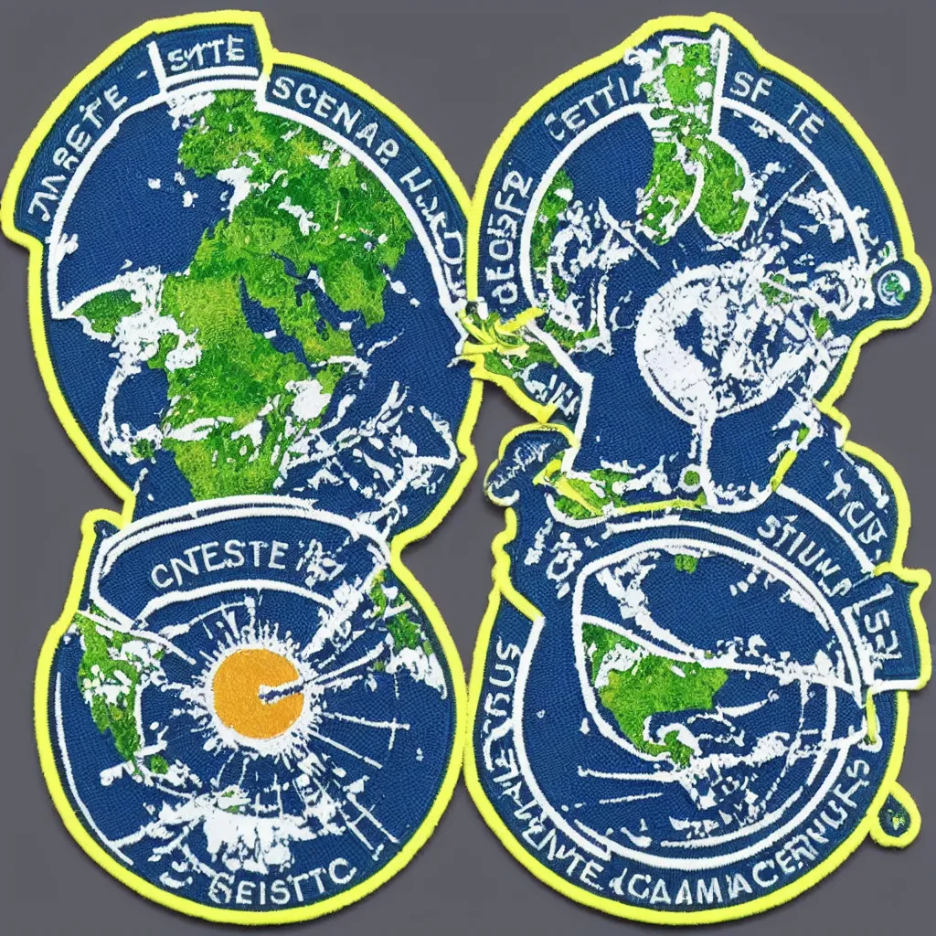 Image similar to centre for satellite data in environmental science logo mission patch