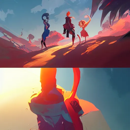 Image similar to hero world rockoa €™ s modern life, behance hd by jesper ejsing, by rhads, makoto shinkai and lois van baarle, ilya kuvshinov, rossdraws global illumination