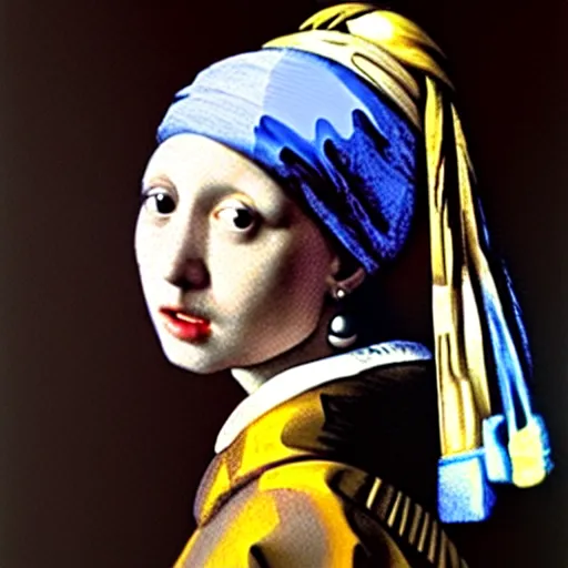 Image similar to Girl With a Pearl Earring by Dalí