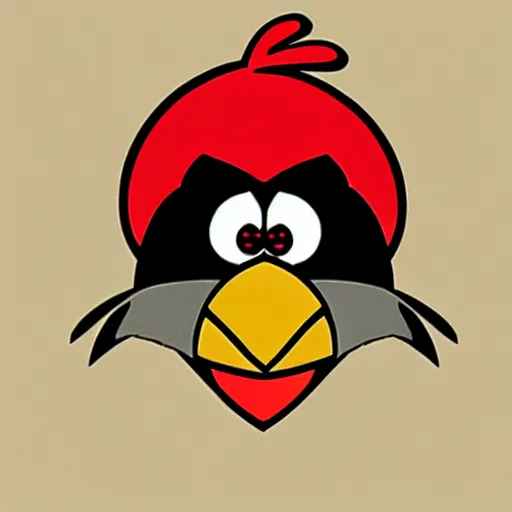 Image similar to An extremely angry bird.