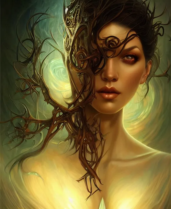 Prompt: eldritch horror, trending on artstation, portrait, digital art by artgerm and karol bak