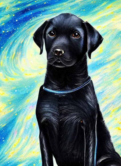 How to Paint a Dog on Black Canvas — Online Art Lessons