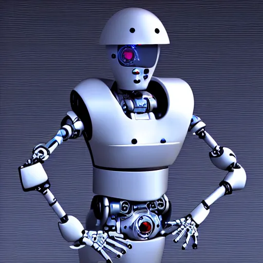 Image similar to science fiction robot, futuristic, humanoid