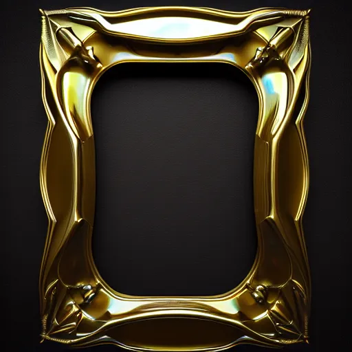 Image similar to surreal liquid metal picture frame, ultra rendered extreme realism and detail, 8 k, highly detailed, realistic, pbr, unreal engine 5, cinematic, cryengine, octane render