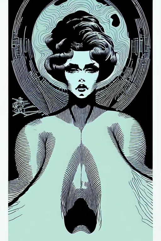 Image similar to portrait of a woman by Philippe Caza