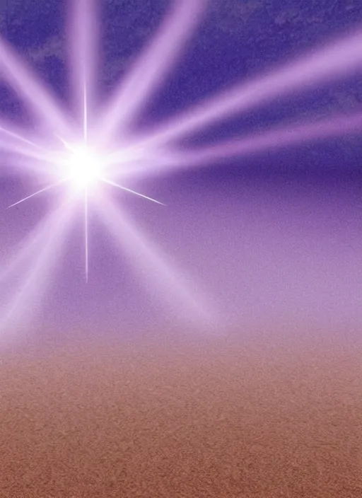 Image similar to rising sun white subtle dawn purple gold god rays clouds sand gold salt crystals sharp detail 3d render simple background graphic ultra simplified fai khadra gaika style