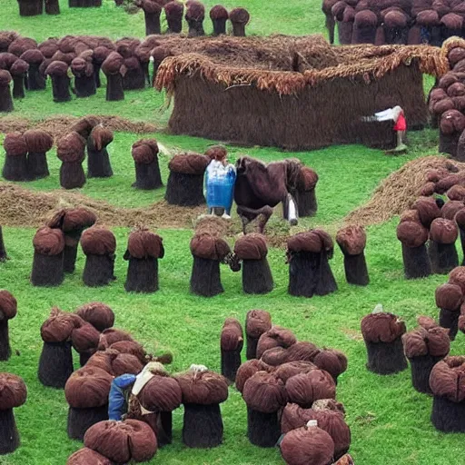 Image similar to dung covered peasant convention