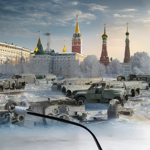 Image similar to future of Russia, photorealism