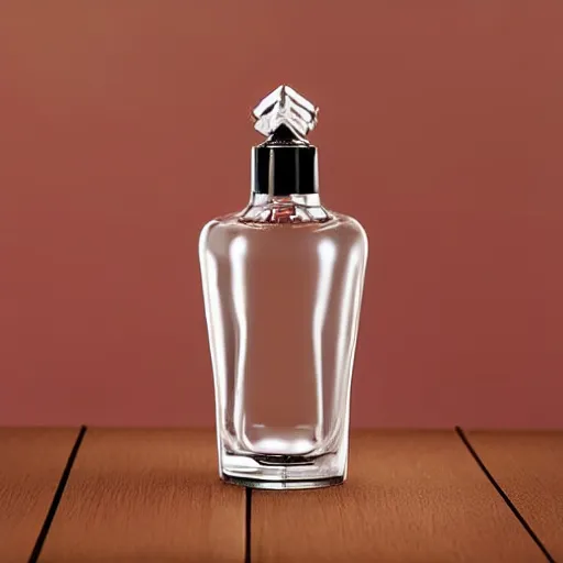 Image similar to perfume bottle inspired by yoga, advertising photography, gradient studio background, bokeh