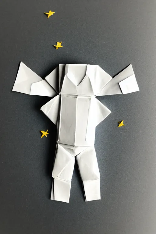 Image similar to origami astronaut