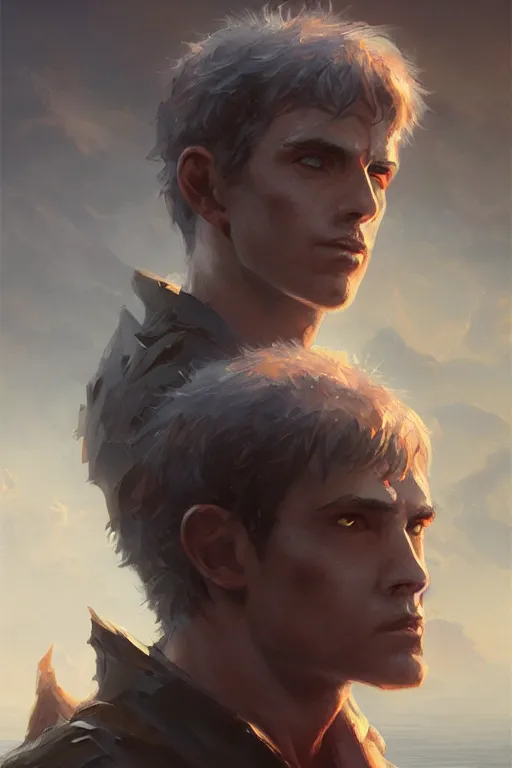 Image similar to dungeons and dragons character closeup portrait, dramatic light, lake background, 2 0 0 mm focal length, painted by stanley lau, painted by greg rutkowski, painted by stanley artgerm, digital art, trending on artstation