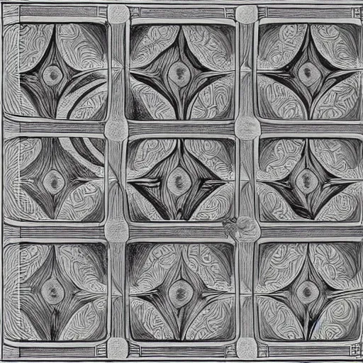 Prompt: infinite mirrors, m. c escher, highly detailed