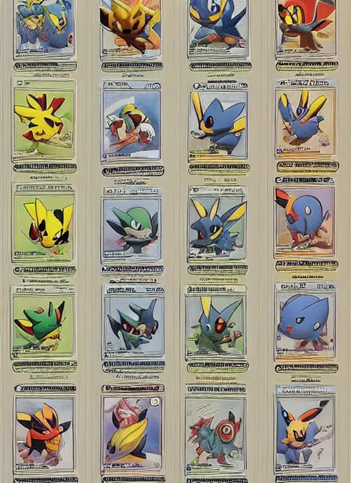 Image similar to a single pokemon card art from 1 9 5 0 award winning art