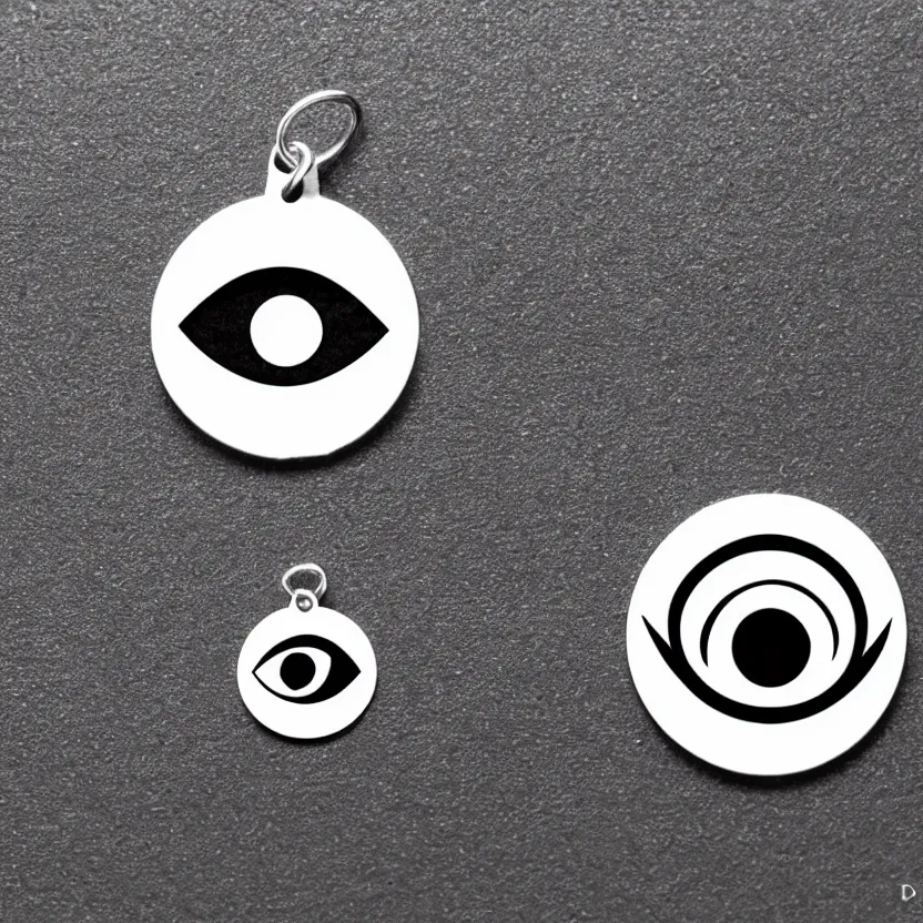 Image similar to simple logo of an evil eye charm