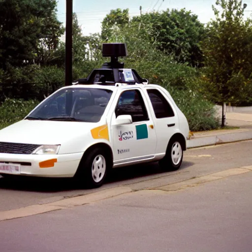 Image similar to google street view car ( 1 9 9 7 )