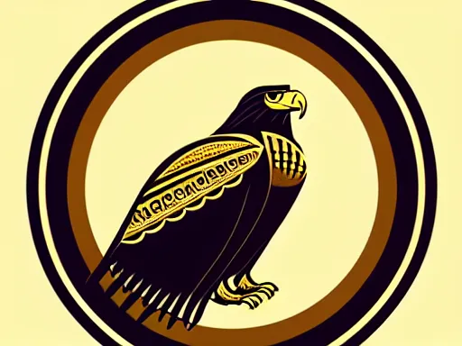 Image similar to Portrait of eagle, steampunk, gold, colorful, illustration, highly detailed, simple, smooth and clean vector curves, no jagged lines, vector art , smooth