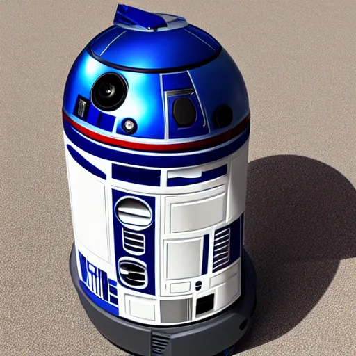 Image similar to r 2 d 2 vacuum cleaner, 8 k,