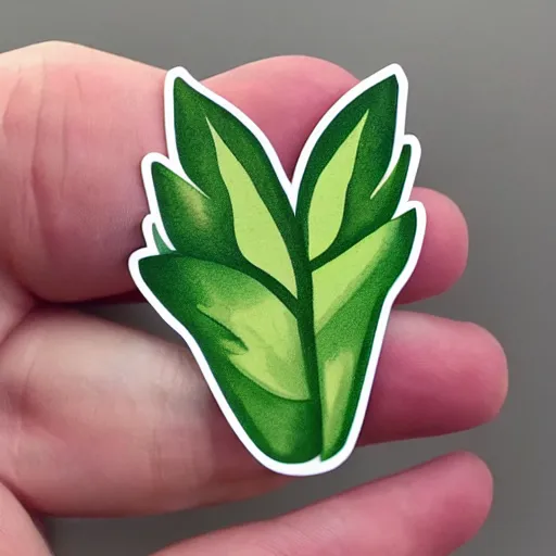 Image similar to cute sentient plant sticker