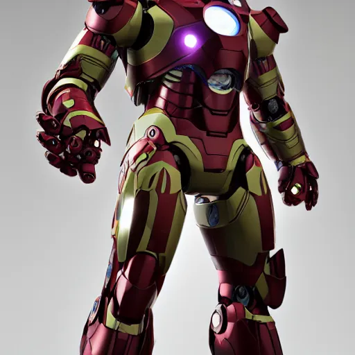 Prompt: majoras mask as an iron man suit, intricate, hyper detailed, realistic, cinematic lighting, ultrarealistic raytracing, vray, 5 5 mm