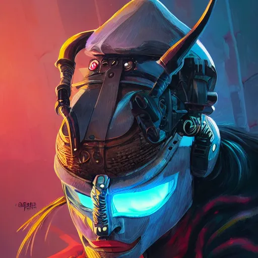 Image similar to cyberpunk viking helmet mask warrior goddess robot ninja fantasy, art gta 5 cover, official fanart behance hd artstation by jesper ejsing, by rhads, makoto shinkai and lois van baarle, ilya kuvshinov, ossdraws