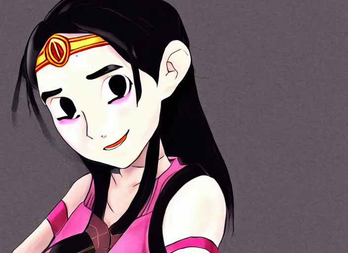 Image similar to gal gadot as nezuko from demon slayer by artgem