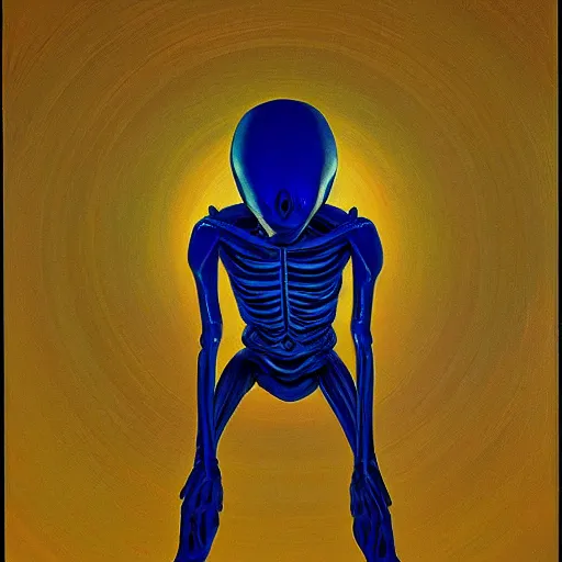 Image similar to alien by wayne thiebaud