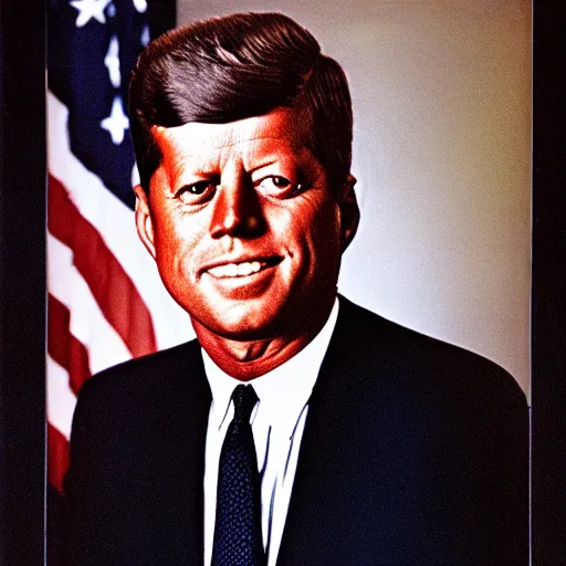 Prompt: john f. kennedy portrait