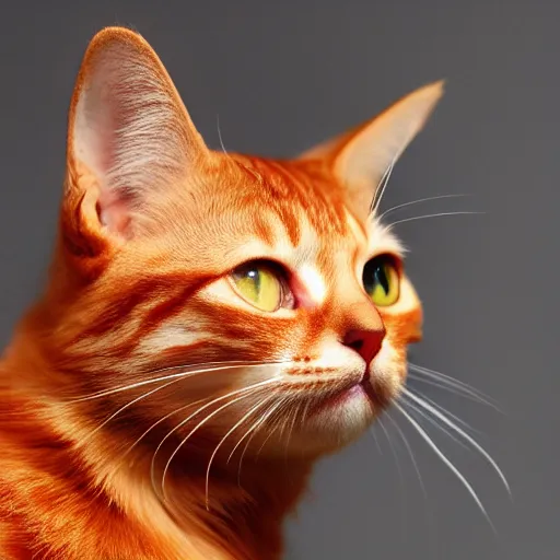 Prompt: red tabby cat high resolution 4 k wallpaper