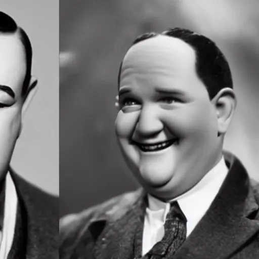 Prompt: both oliver hardy and stan laurel in game of thrones