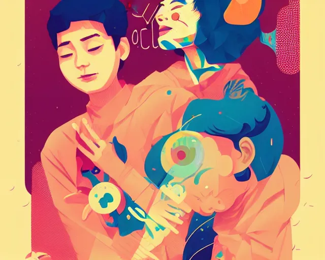 Prompt: a vector based illustration of the joy of life, by sachin teng and loish, vibrant, vector art, award winning, stunning, trending on art station, highly detailed