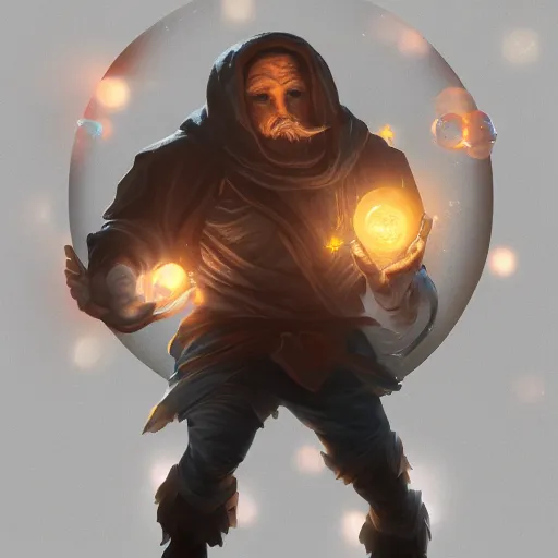 Image similar to guy who loves orbs a little too much, artstation, 4 k, unreal