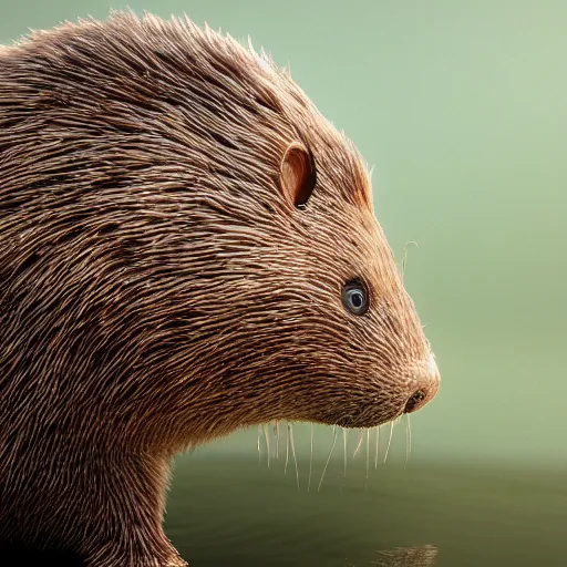 Image similar to hyperrealistic dslr film still of justin bieber disguised as a beaver, beaver face, stunning 8 k octane comprehensive 3 d render, inspired by istvan sandorfi & greg rutkowski & unreal engine, perfect symmetry, dim volumetric cinematic lighting, extremely hyper - detailed, incredibly real lifelike attributes & flesh texture, intricate, masterpiece, artstation, stunning