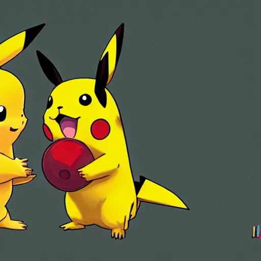 Image similar to pikachu meeting a demigorgon, photorealistic, digital art,