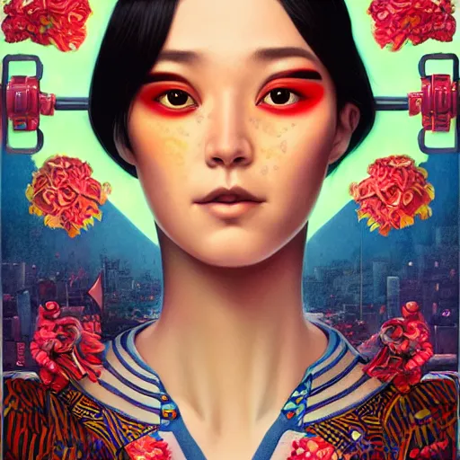 Prompt: Stockholm city portrait, Japanese, Pixar style, by Tristan Eaton Stanley Artgerm and Tom Bagshaw.