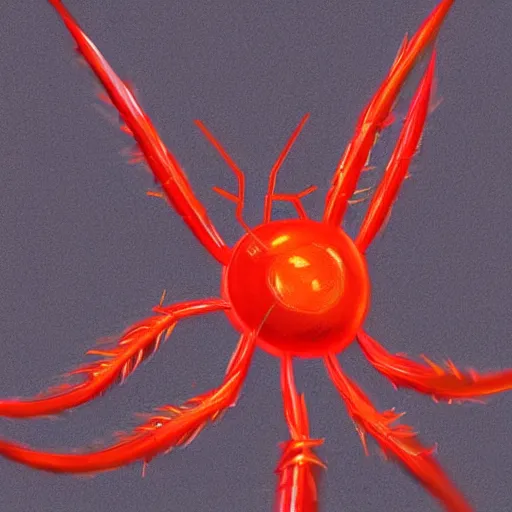 Prompt: a dancing red spider, trending on artstation, close view, 4:3 picture format