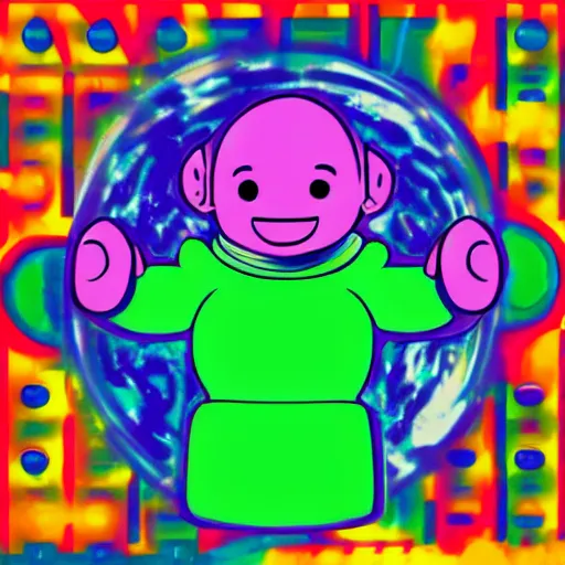 Image similar to teletubbie acidwave