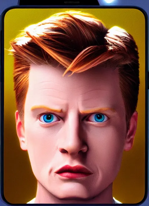 Image similar to 3 0 0 0 ( philip j. fry ) portrait photograph iphone photorealistic studio lighting ektachrome detailed intricate face detail