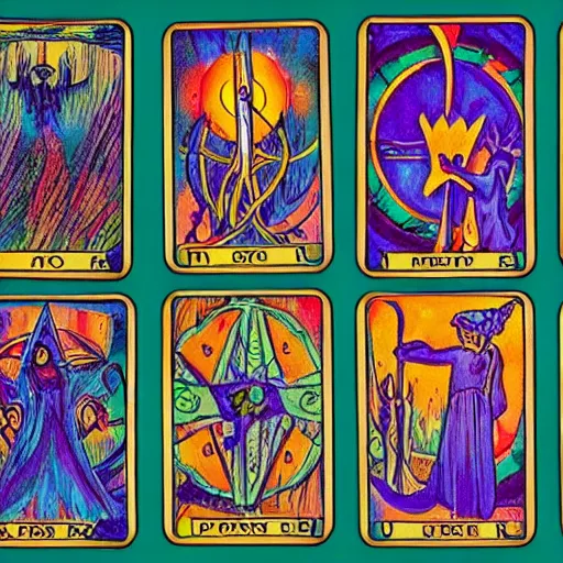 Image similar to tarot art voodoo magick realm cast