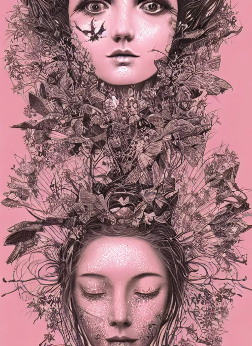 Image similar to Fairy goddess painting by Dan Hillier, trending on artstation, artstationHD, artstationHQ, 4k, 8k