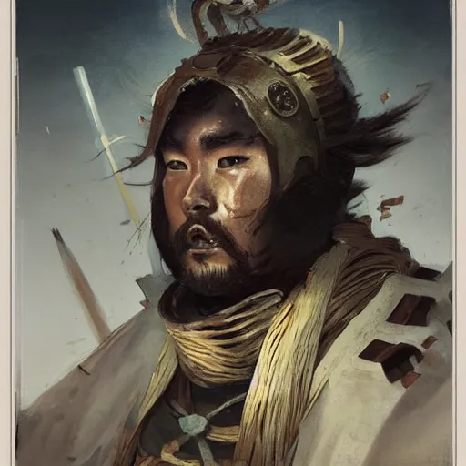 Image similar to saito musashibo benkei, painted by seb mckinnon, high detail, dramatic light, digital art, painted by greg rutkowski, promotional movie posterart, trending on artstation