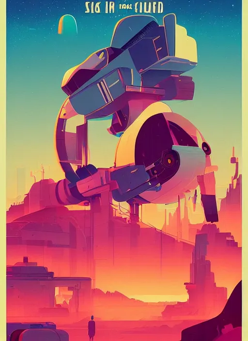 Image similar to poster art by james gilleard, cgsociety, retrofuturism, movie poster, poster art, concert poster