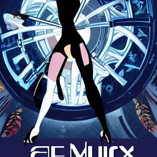 Image similar to New Aeon Flux movie poster by Peter Chung