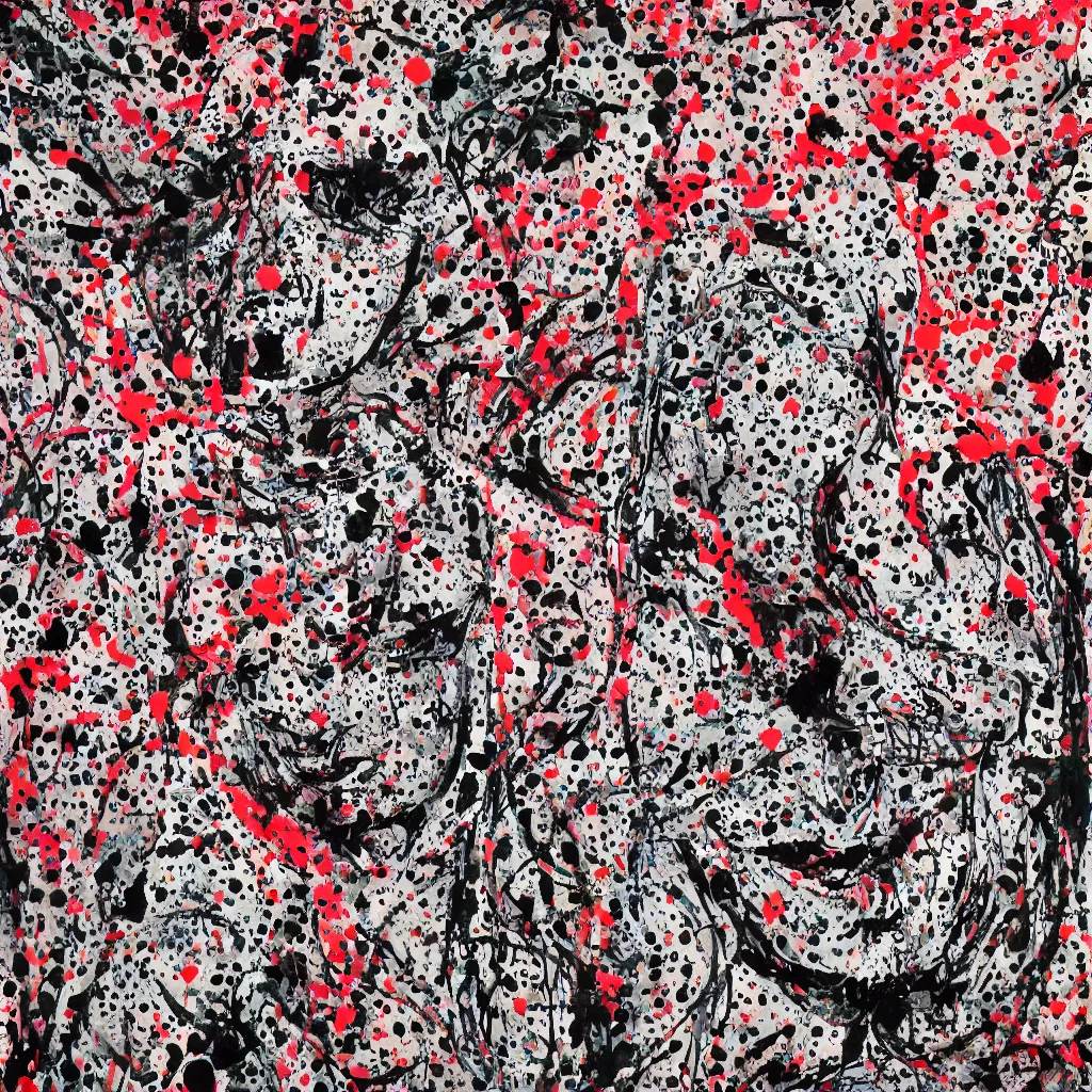 Image similar to camo made of teeth, smiling, abstract, francis bacon artwork, cryptic, dots, spots, stipple, lines, splotch, color tearing, pitch bending, faceless people, dark, ominous, eerie, hearts, minimal, points, technical, old painting, neon colors