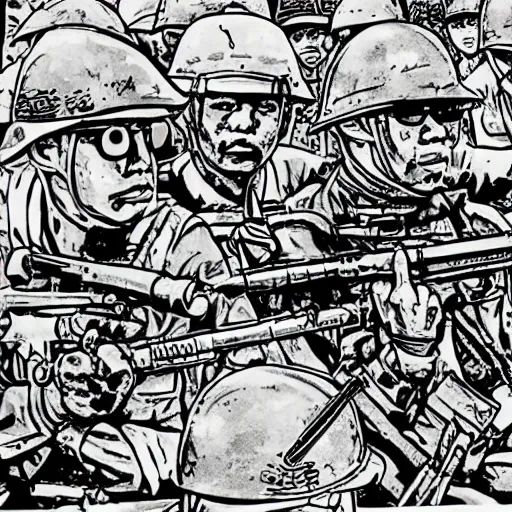 Image similar to Vietnam War coloring book