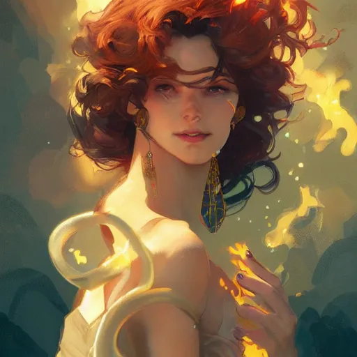 Prompt: gem on fire, highly detailed digital painting, artstation, concept art, smooth, sharp focus, illustration, art by artgerm and greg rutkowski and alphonse mucha