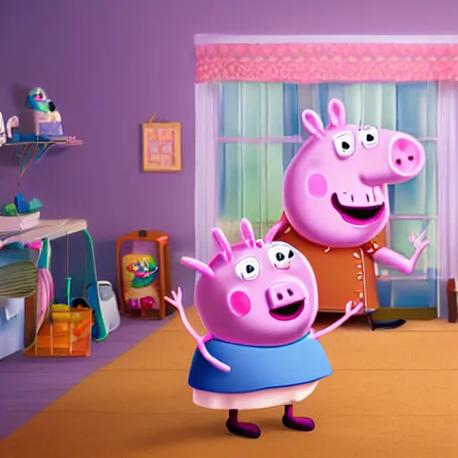 Who is inside Peppa Pig's house in the Peppa Pig house wallpaper? :  r/peppapiglore