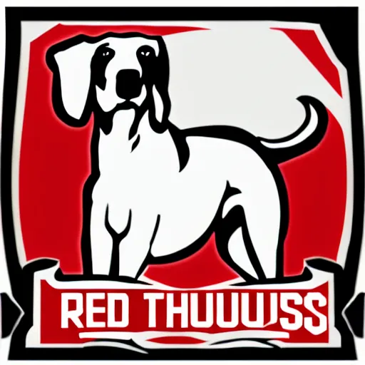 Image similar to logo of a team named the red hounds