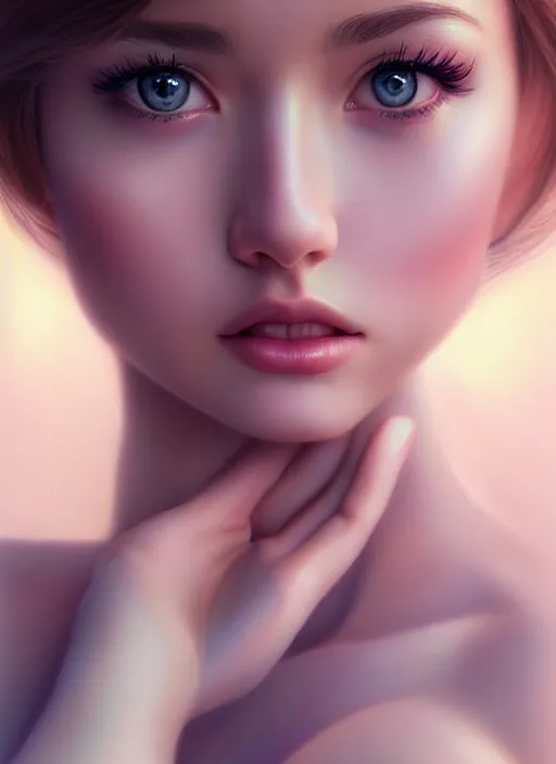 Image similar to a gorgeous female photo, professionally retouched, soft lighting, realistic, smooth face, perfect eyes, [ wide angle ], sharp focus on eyes, 8 k high definition, insanely detailed, intricate, elegant, art by artgerm, snowy winter