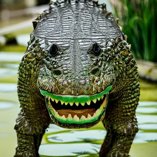 Image similar to anthropomorphic crocodile photo