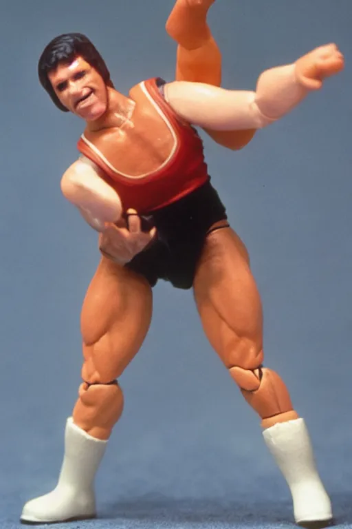 Prompt: mark mcgowan as a 1 9 8 0 s wrestling action figure, premier of western australia,